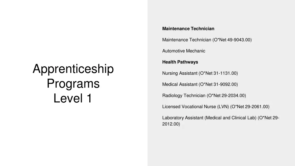 maintenance technician