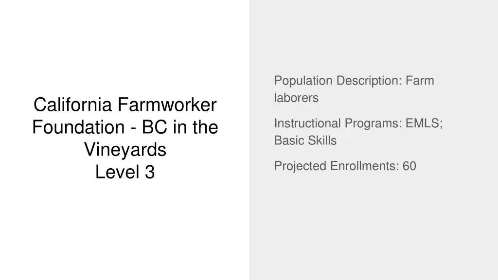 population description farm laborers