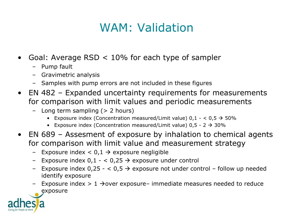 wam validation