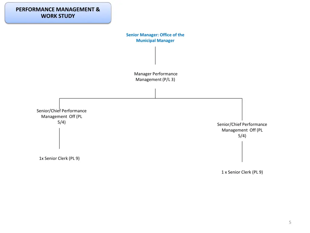 performance management work study