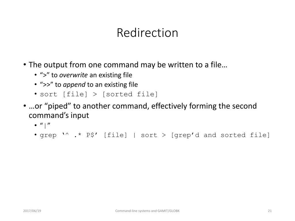 redirection