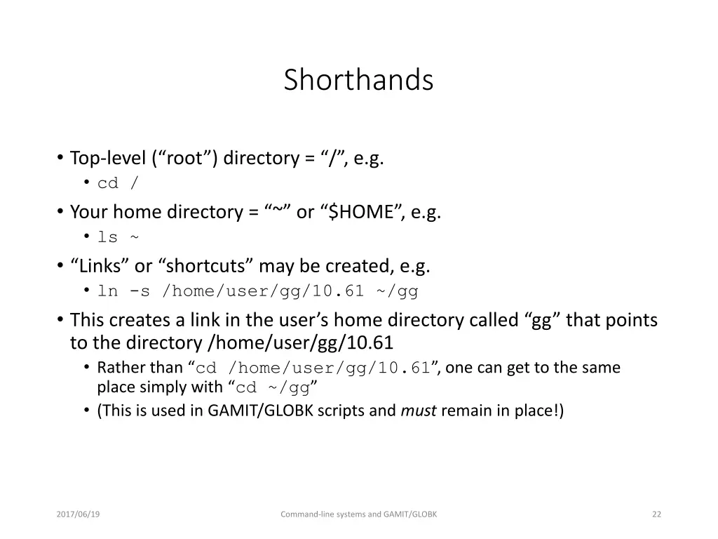 shorthands