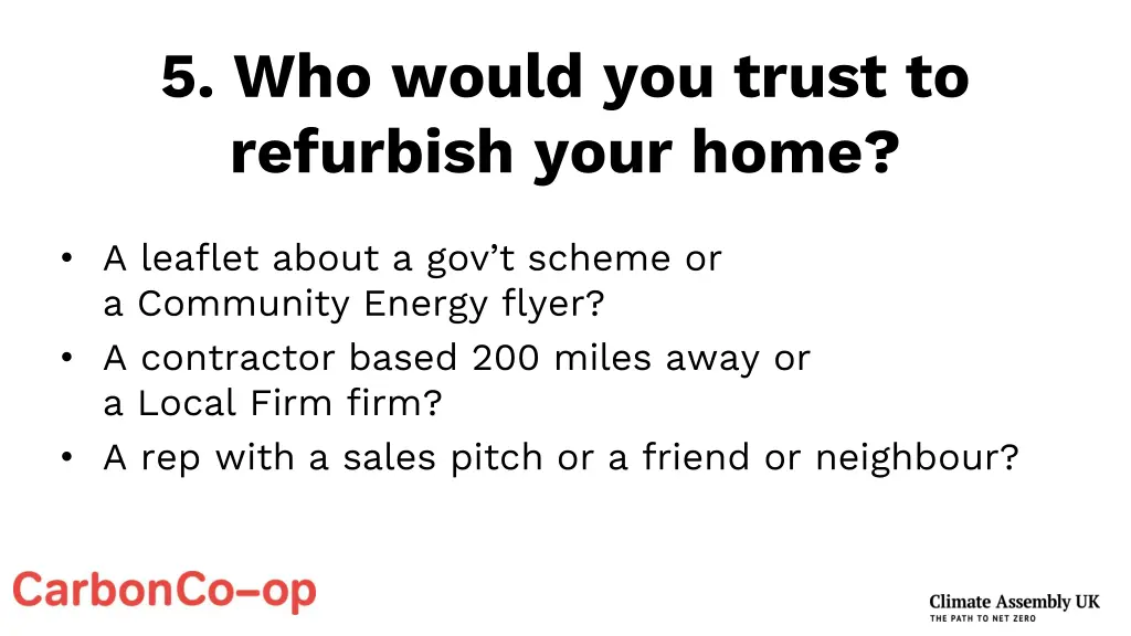 5 who would you trust to refurbish your home