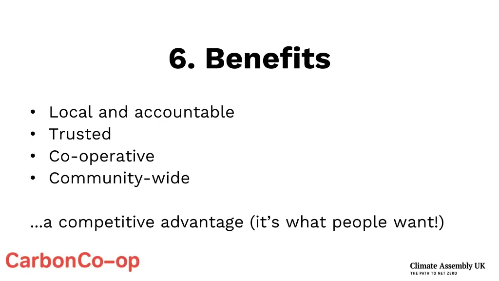 6 benefits