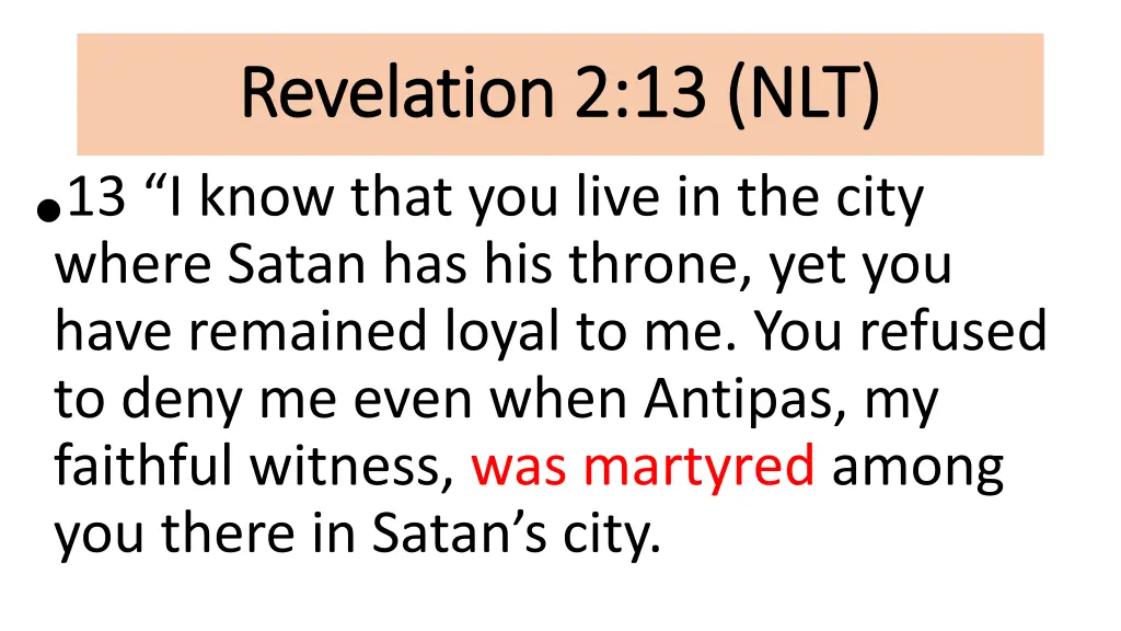 revelation 2 13 revelation 2 13 nlt 13 i know