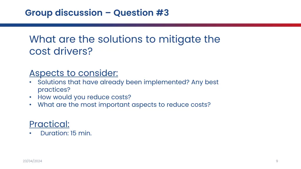 group discussion question 3