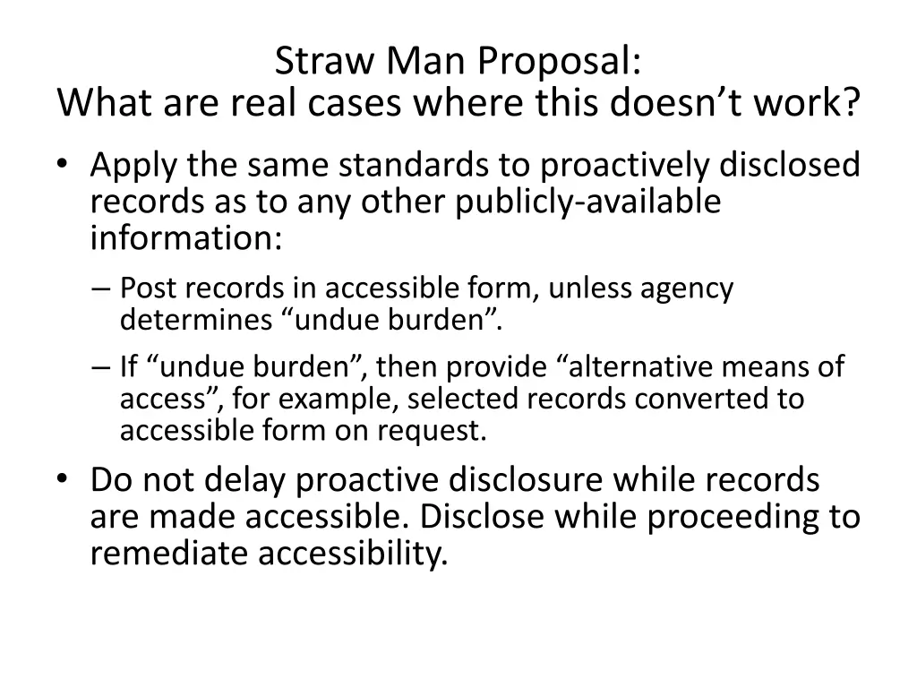 straw man proposal