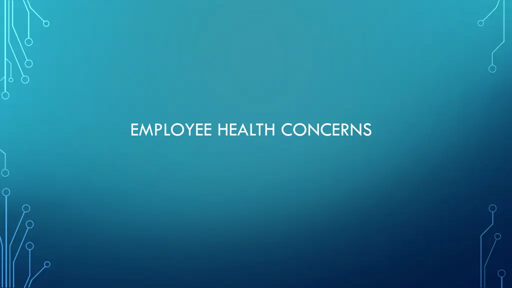 employee health concerns