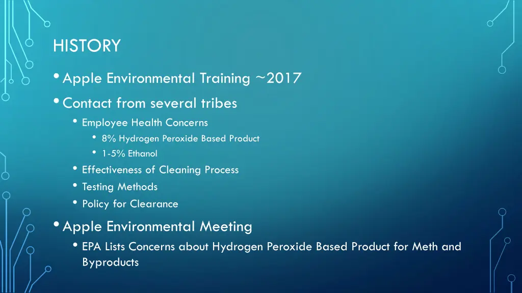 history apple environmental training 2017 contact
