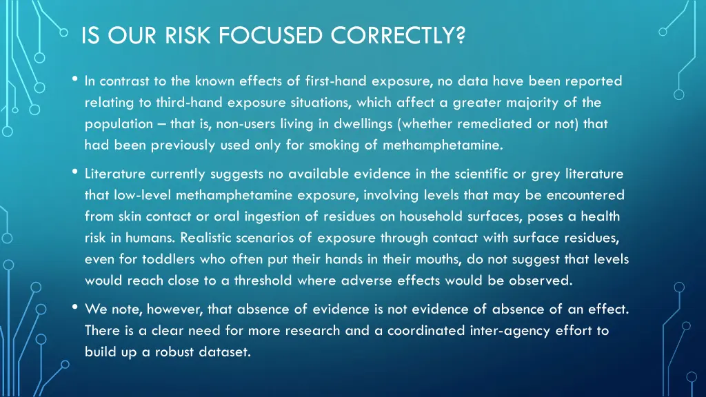 is our risk focused correctly