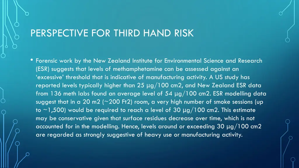 perspective for third hand risk
