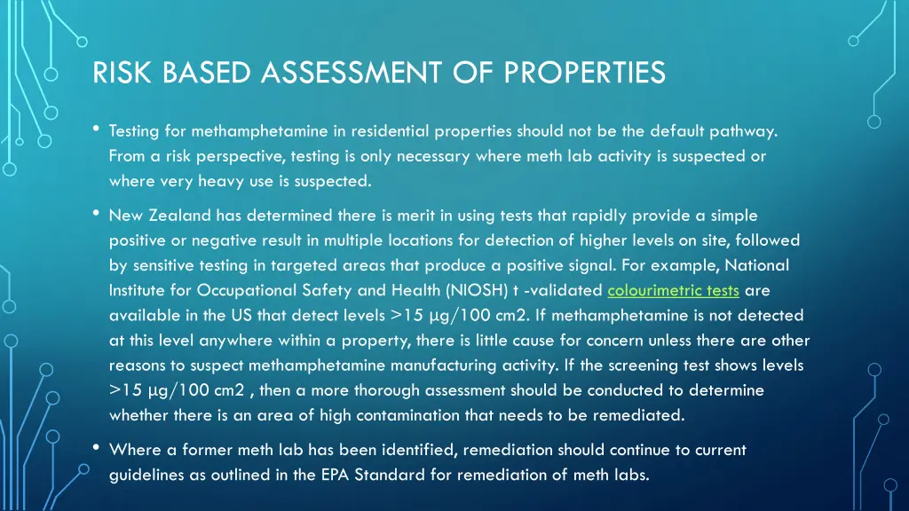risk based assessment of properties