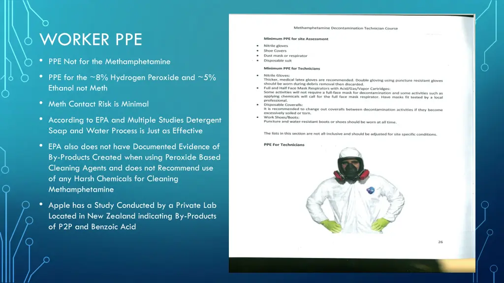 worker ppe ppe not for the methamphetamine