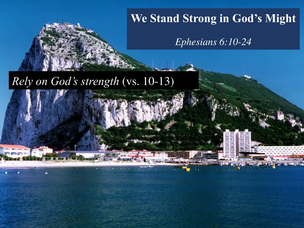 we stand strong in god s might