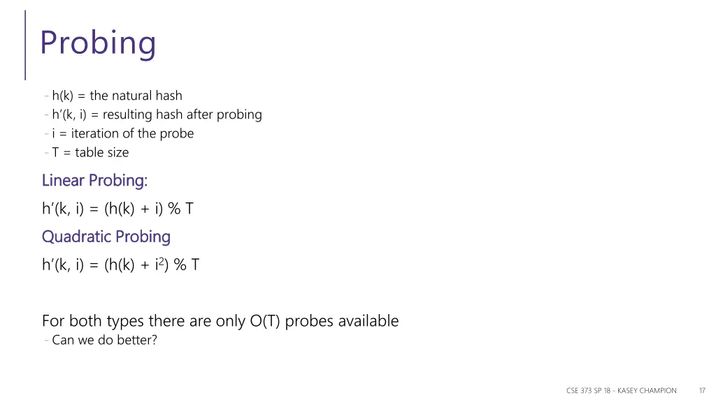 probing