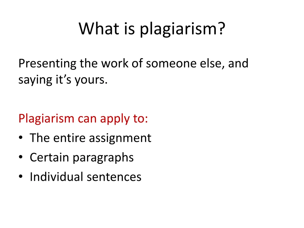 what is plagiarism