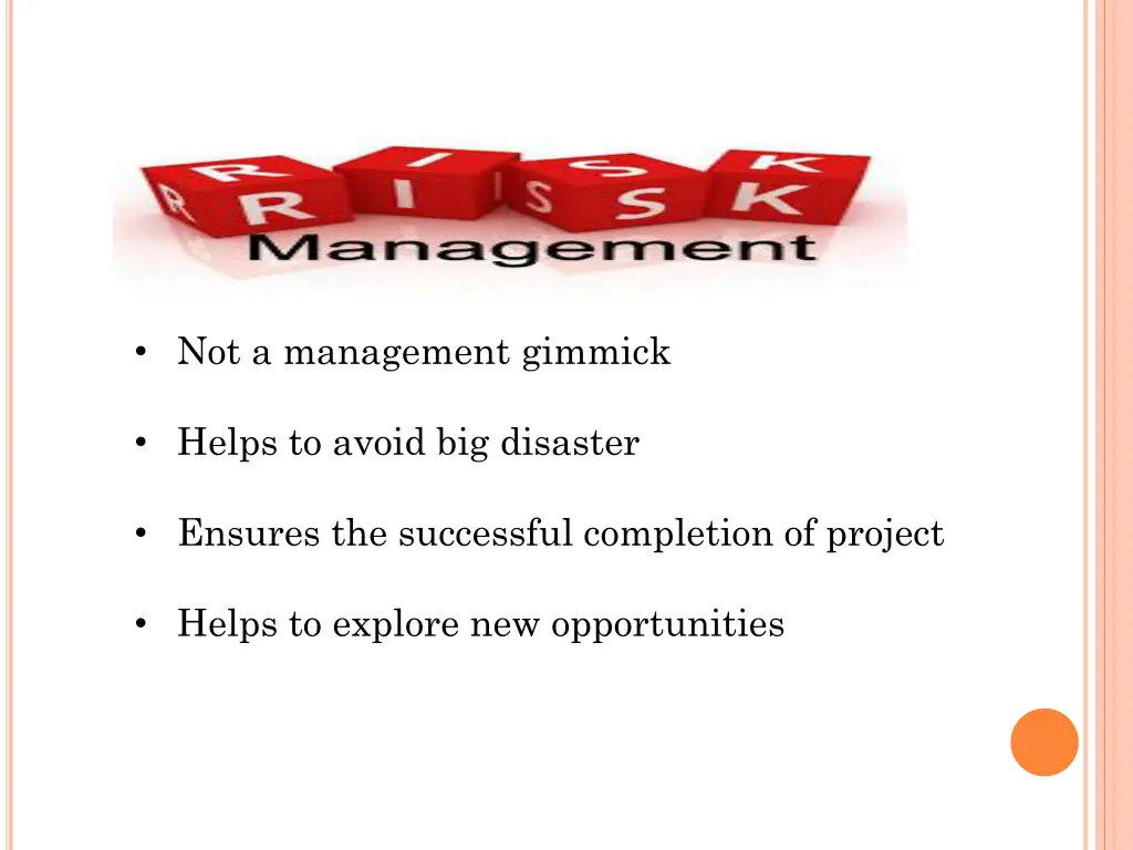 not a management gimmick