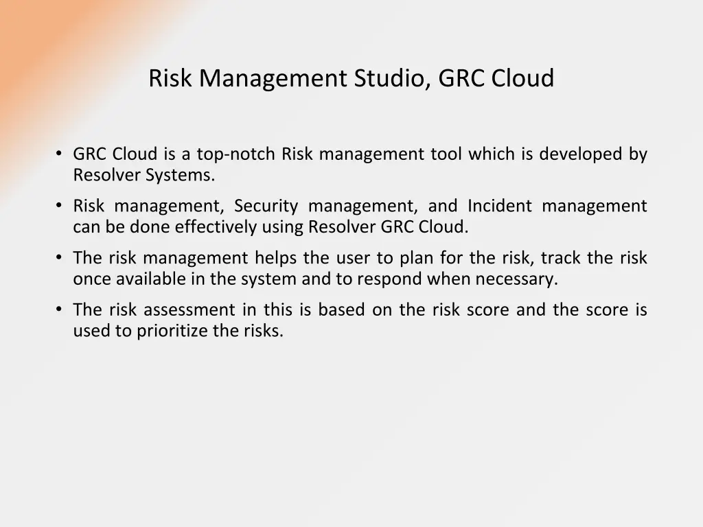 risk management studio grc cloud