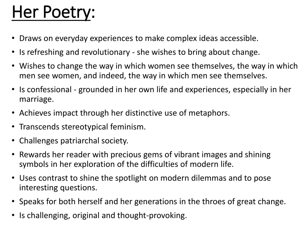 her poetry her poetry