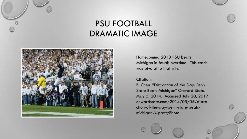 psu football dramatic image