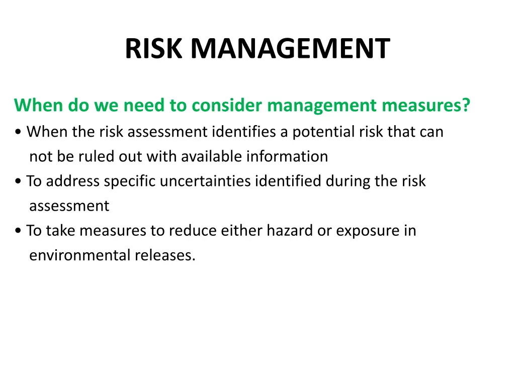 risk management 1
