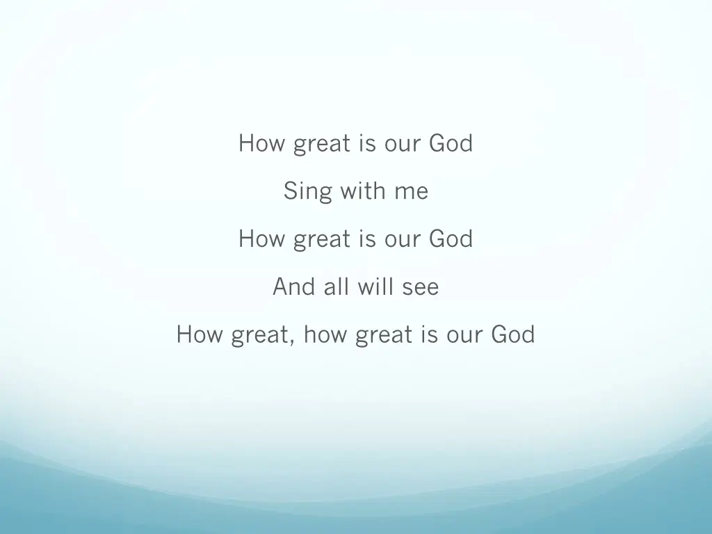 how great is our god 5