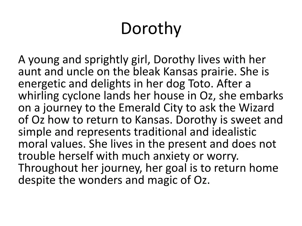 dorothy 1