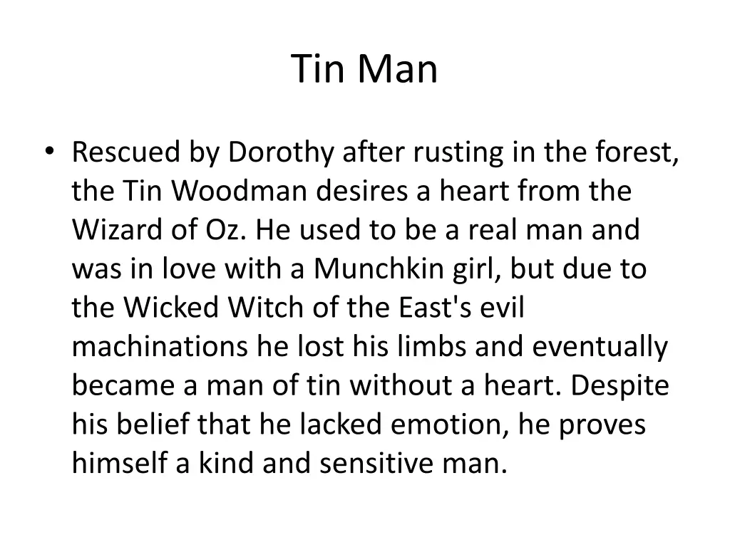 tin man