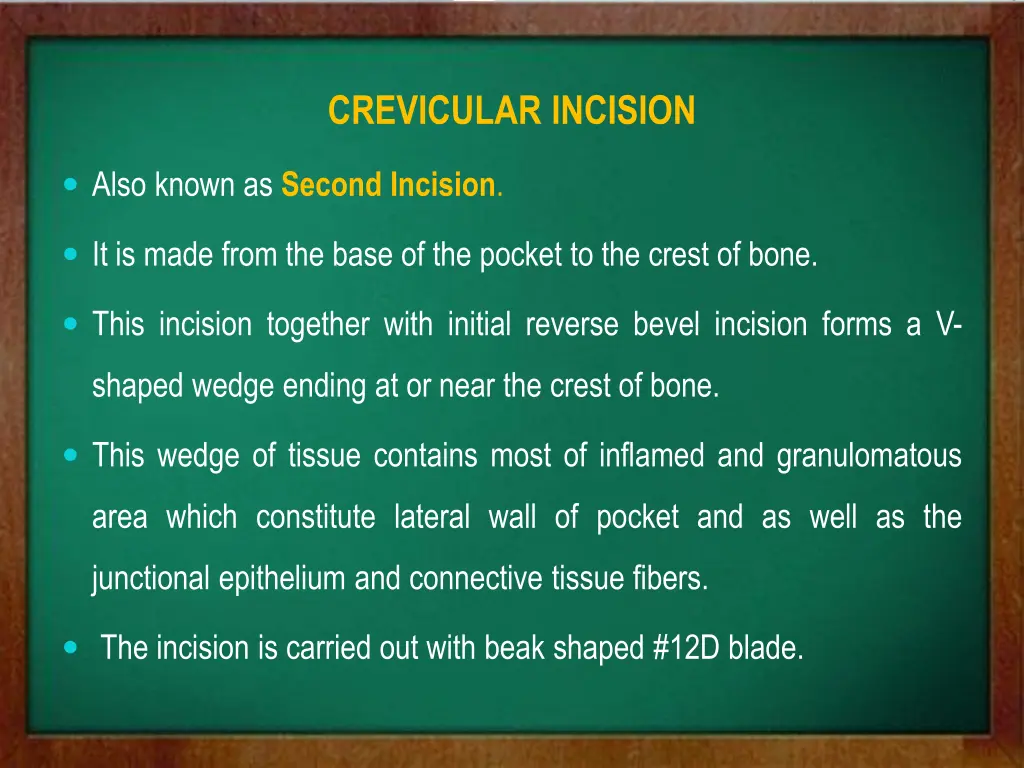 crevicular incision