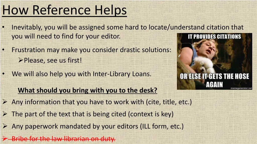 how reference helps