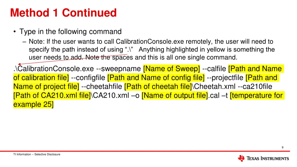 method 1 continued