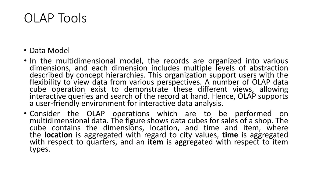 olap tools