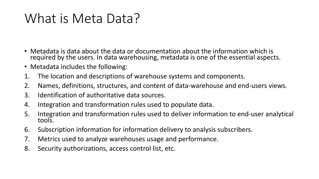 what is meta data
