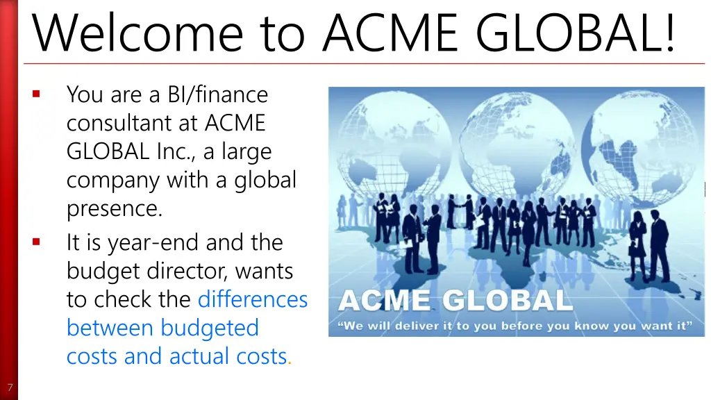 welcome to acme global