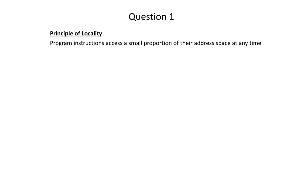 question 1 1