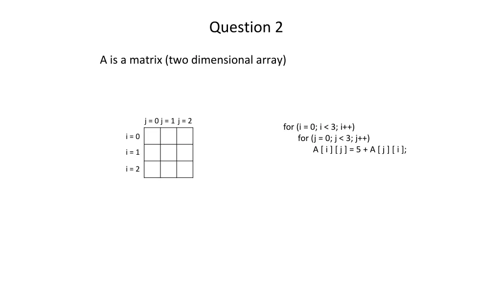 question 2 1