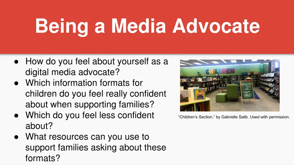 being a media advocate