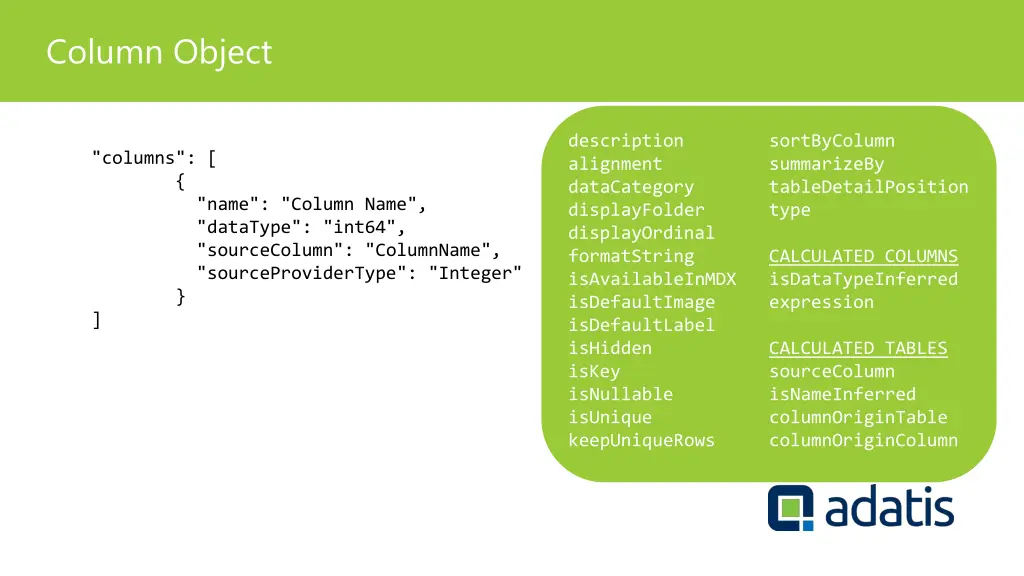 column object