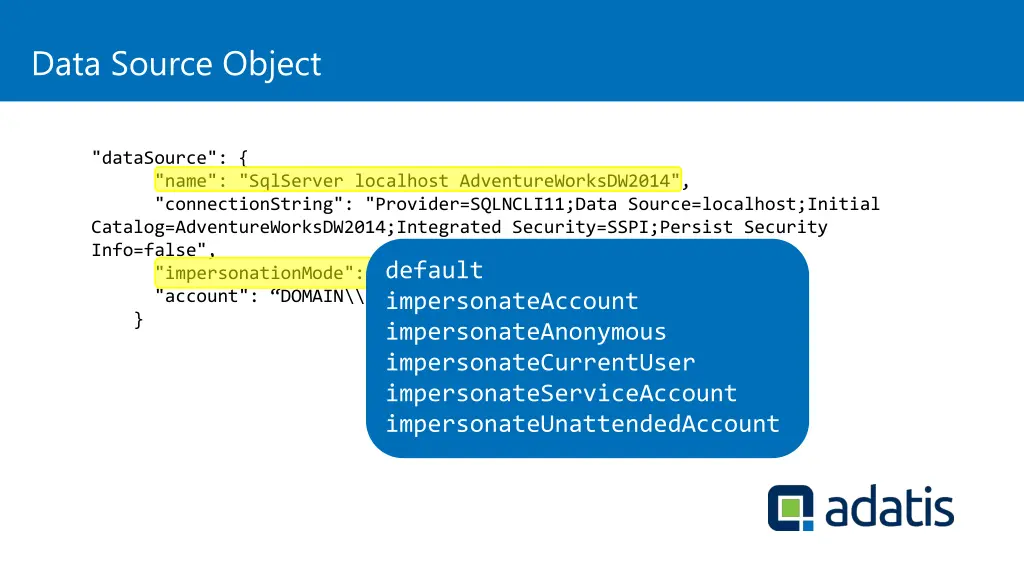 data source object