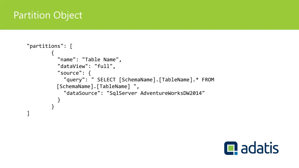 partition object