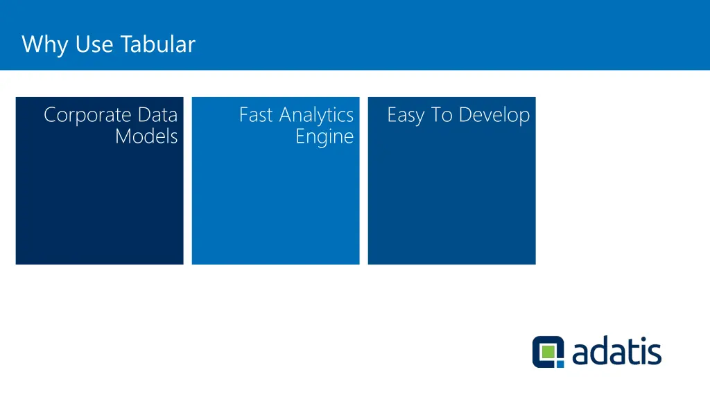 why use tabular