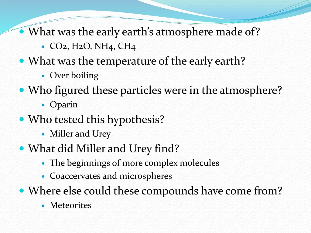 what was the early earth s atmosphere made of