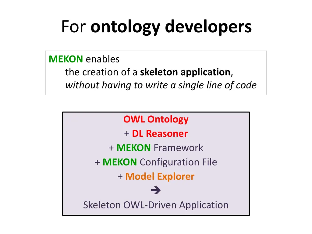 for ontology developers