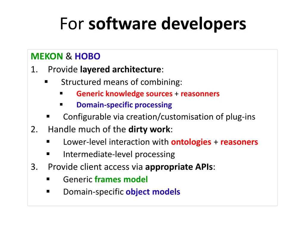 for software developers