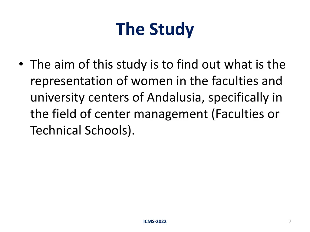 the study
