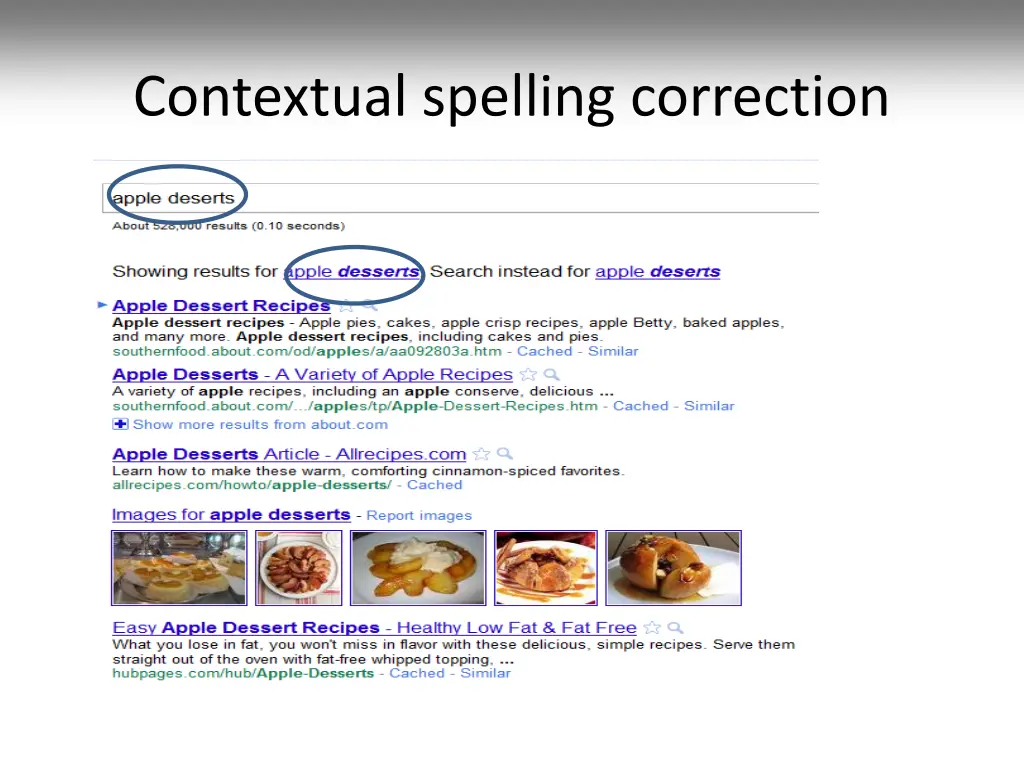 contextual spelling correction