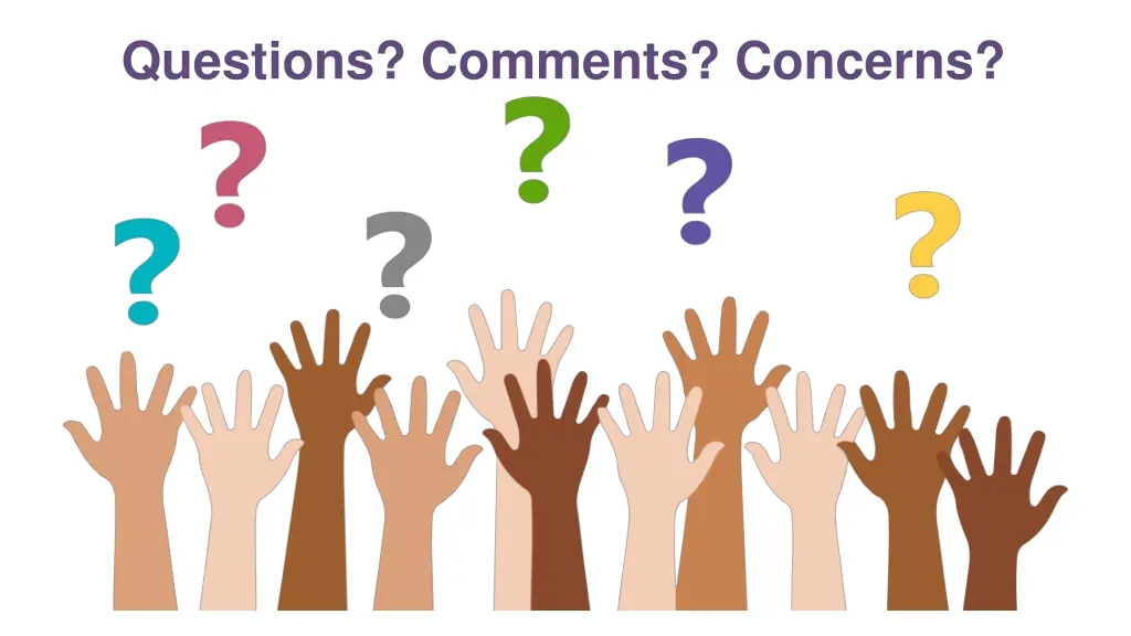 questions comments concerns