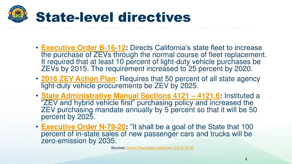 state level directives