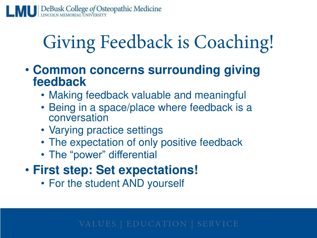 common concerns surrounding giving feedback