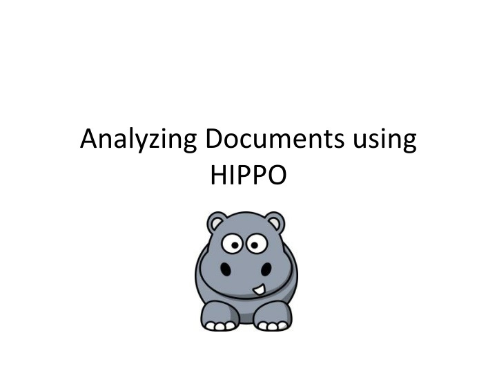 analyzing documents using hippo